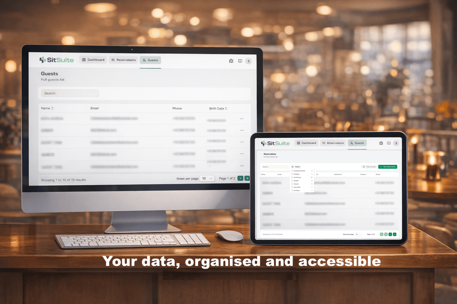 Crie uma lista de clientes que é realmente sua