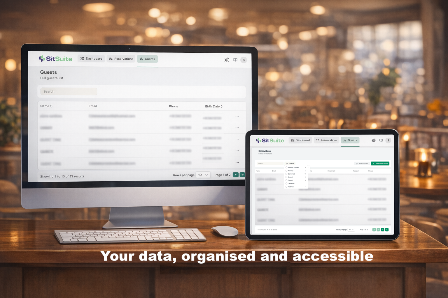 Crie uma lista de clientes que é realmente sua