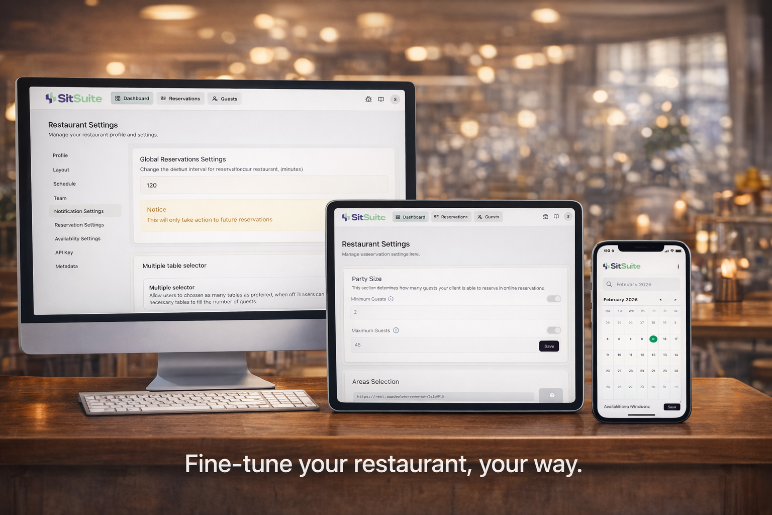 Disponibilidade e agendamento flexíveis